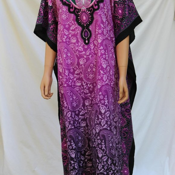 Miss Lavish London Women's Kaftan Dresses, Purple